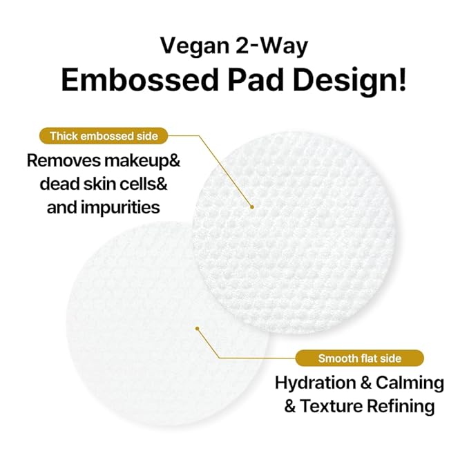 Veramore Rice & Vitamin Glow Cleansing Pads – Dual-Sided Brightening & Hydrating Toner Pads with Mushroom Extract & Hyaluronic Acid, Niacinamide | Gentle Exfoliating K-Beauty, 70 Count (5.07 fl oz)