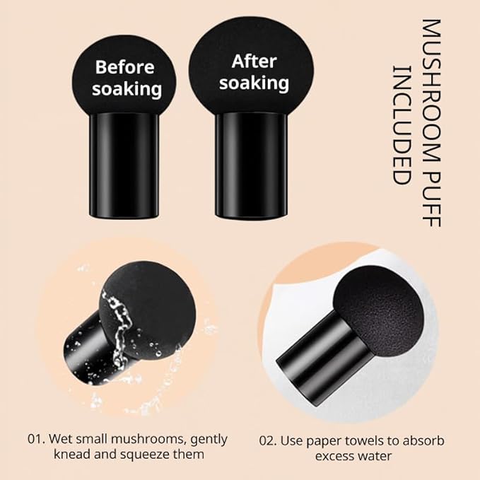 Air Cushion CC Cream Foundation Makeup, BB Cream Makeup, Color Correcting CC Cream, Tattoo Cover Up Makeup, Natural Full Coverage Foundation, Moisturizing Concealer Brighten,Even Skin Tone #02