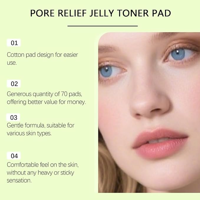 Moisturizing Toning Cotton Tablets 70 Tablets Super Hydrating Care Gentle Cleansing Daily Moisturizing Refreshing Facial Skin