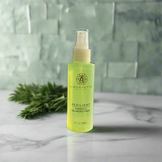 Perfectly Balanced Toner, Organic Willow Bark Extract, Alcohol-Free, 4 OZ, for Normal, Combination and Problem Skin, Gentle Exfoliant, Hydrating, Clarifying