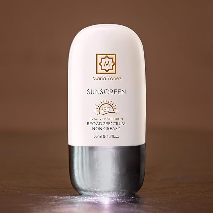 Sunscreen SPF 50+ by Maria Yanez – Broad Spectrum UVA/UVB Protection – Non-Greasy Lightweight Formula – Daily Face & Body Sunscreen – For Women and Men