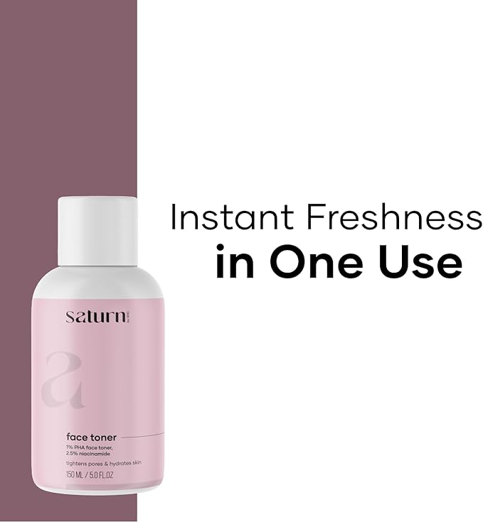 Saturn by GHC Face Toner with 2% Green Tea, 2.5% Niacinamide & Hyaluronic Acid for Pore Tightening & Anti-Aging, Suitable for Acne Prone Skin, 150 Ml (Pack of 1)