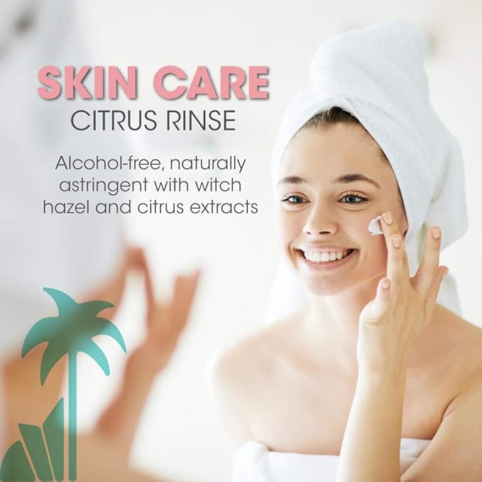 Terry Jacobs Citrus Rinse Toner | 6 FL OZ | Natural Astringent with Hazel and Citrus Extracts for Face Skin Care Treatment for Oily Skin | Removes Dirt and Oil