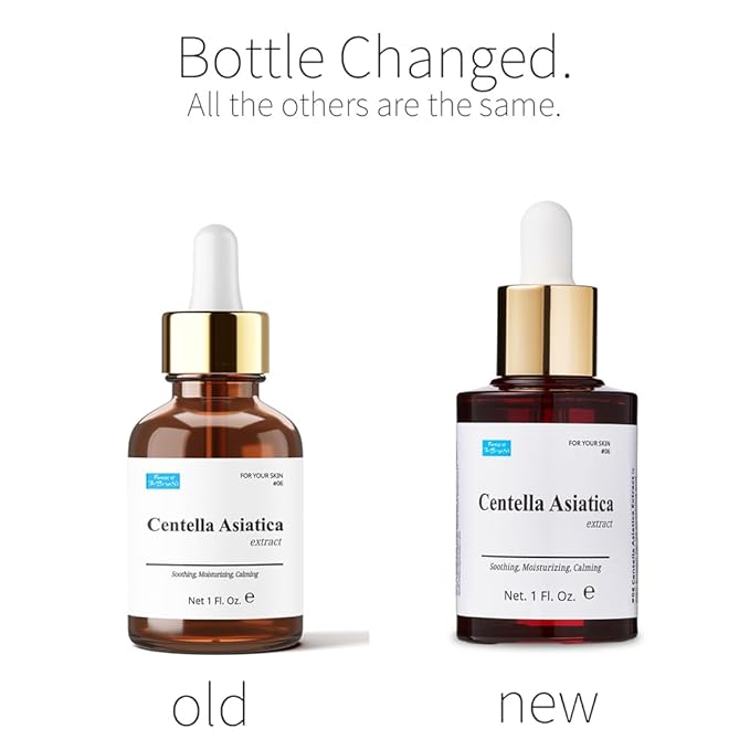 Centella Asiatica Extract 1 fl. oz. Dropper for soothing, moisturizing, and calming skin. using as facial toner or mist. Empty spray bottle included.