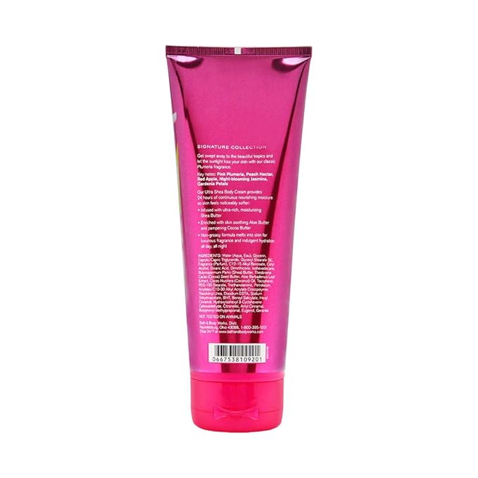 Bath & Body Works Plumeria Ultra Shea Body Cream, 8 Ounce
