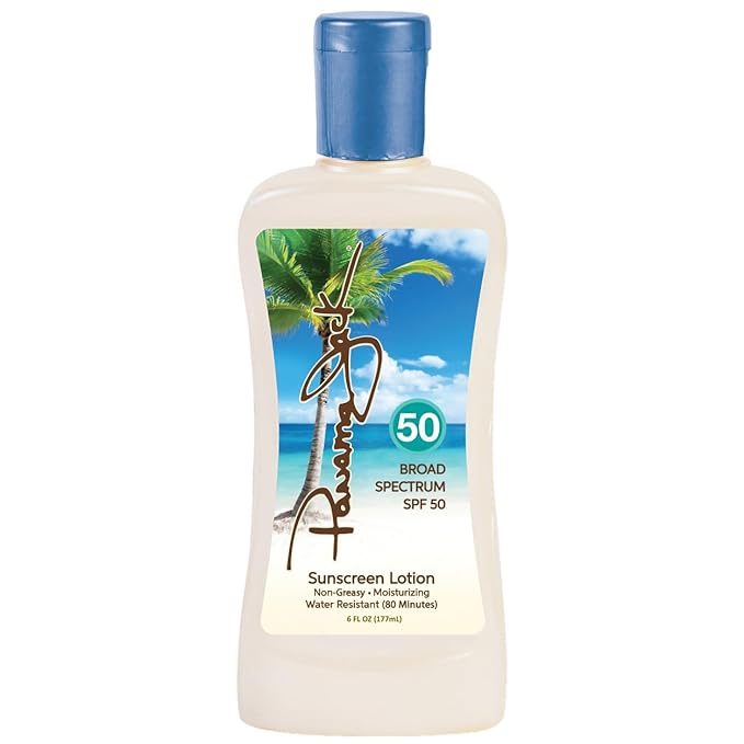 Panama Jack Sunscreen Suntan Lotion - SPF 50, Broad Spectrum UVA/UVB Protection, PABA, Paraben, Gluten & Cruelty Free, 6 FL OZ (Pack of 2)