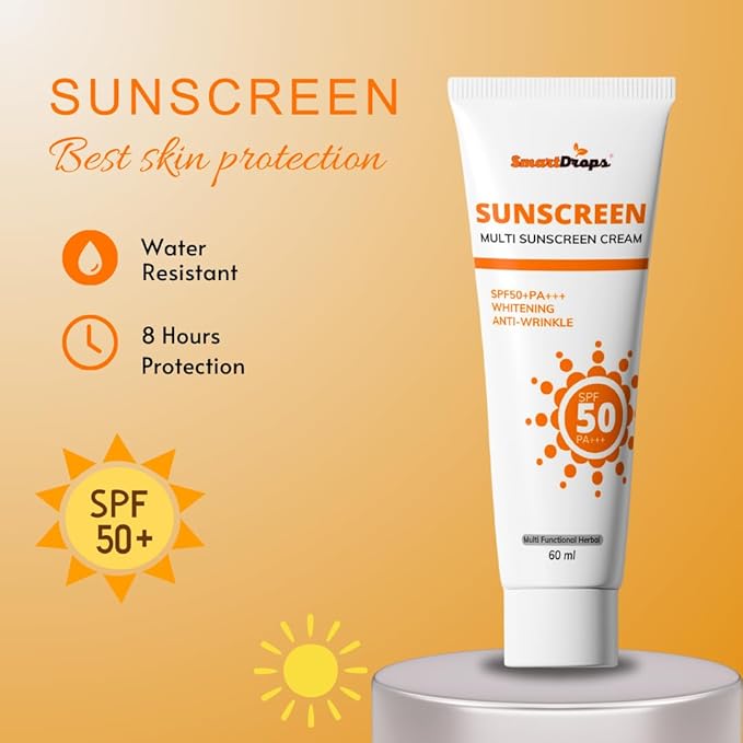 Face Sunscreen With SPF 50+ | Travel Size Sunscreen | Water Resistant Sunscreenn 120 ml