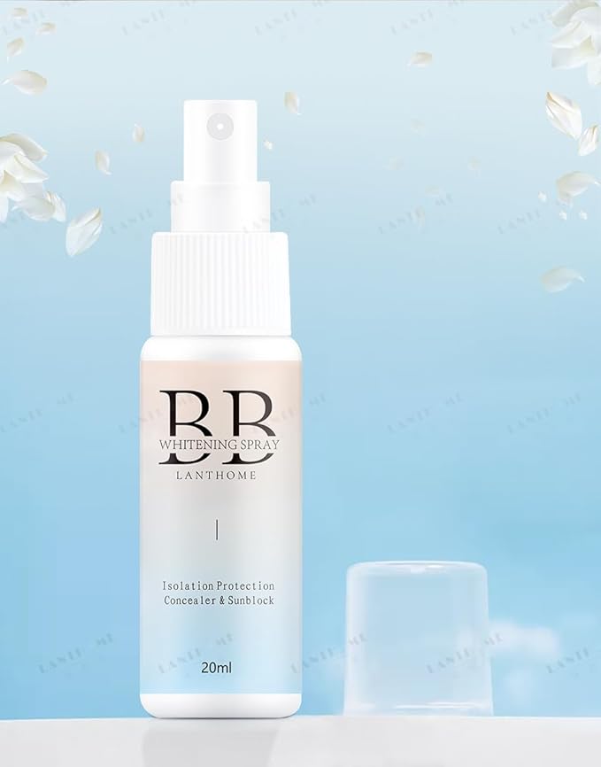 BB Whitening Spray - All-in-One Brightening Moisturizing Spray, Hydrating Skin Tint with Buildable Coverage, Lightweight Concealer & Makeup Base for Instant Glow, 20ml (2-Pack)