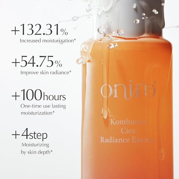 Oniro Kombucha CICA Radiance Essence Facial Toners | Skin Radiance, CICA, Carnosine, Xylitol | The Essence moisturizes and soothes The Skin | Korean Skin Care | 5.07 fl oz