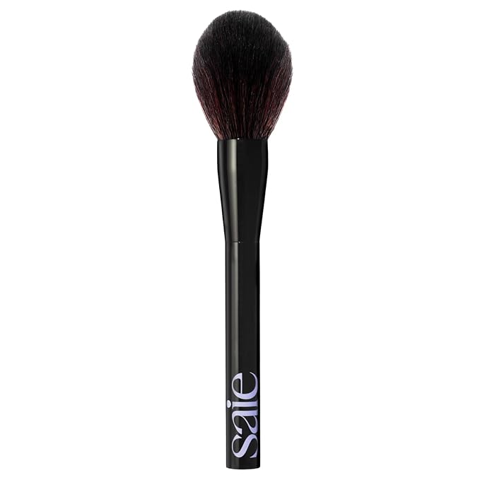 Saie All-Over Powder Makeup Brush - Large, Tapered, & Fluffy Setting Powder Brush for Lightweight, Effortless Application - Ultra-Soft, Cruelty-Free & Vegan Face Makeup Brushes (1 Count)