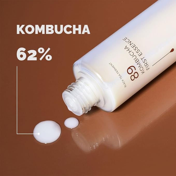PRETTYSKIN Vegan Kombucha 62% Facial Essence – Hydrating & Lightweight Korean Skincare for Smooth, Balanced Skin – 5.07 fl. oz.