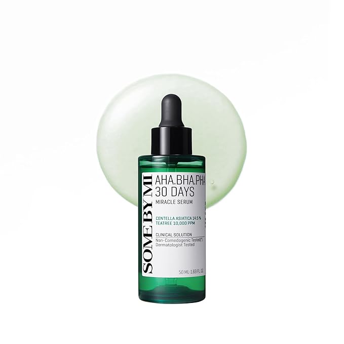 SOME BY MI AHA BHA PHA 30 Days Miracle Serum - 1.69oz, 50ml - Daily Centella Ampoule Serum with Niacinamide for Soothing, Calming and Clear Skin - Pore, Sebum and Blackhead Care - Korean Skin Care
