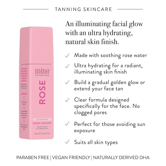 MineTan Deluxe Bronze Self Tanner Bundle | Achieve Dark Bronzed | Glowing Skin From Head To Toe | Includes Double Dark Sunless Tanning Mousse | Fake Tanning Lotion | Face Mist & Self Tan Mitt