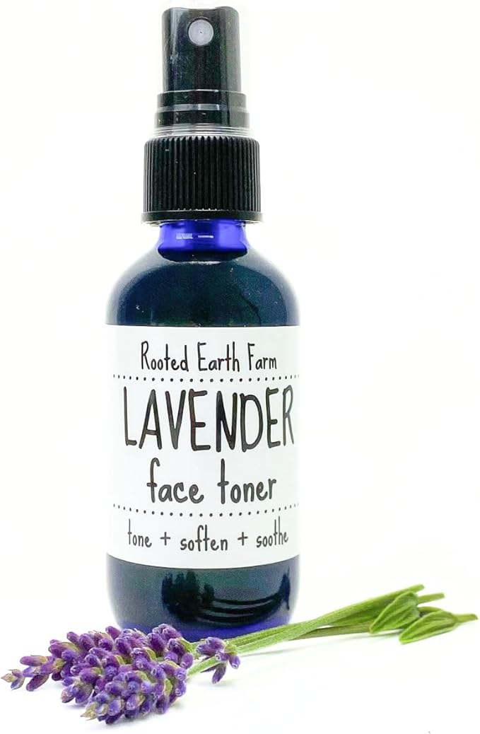 Lavender Infused Face Toner - 2 fl oz - Facial Toning Spray - Herbal with Lavender Essential Oil