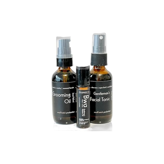 Gentlemen’s Grooming Collection | Oil, Tonic + Scent