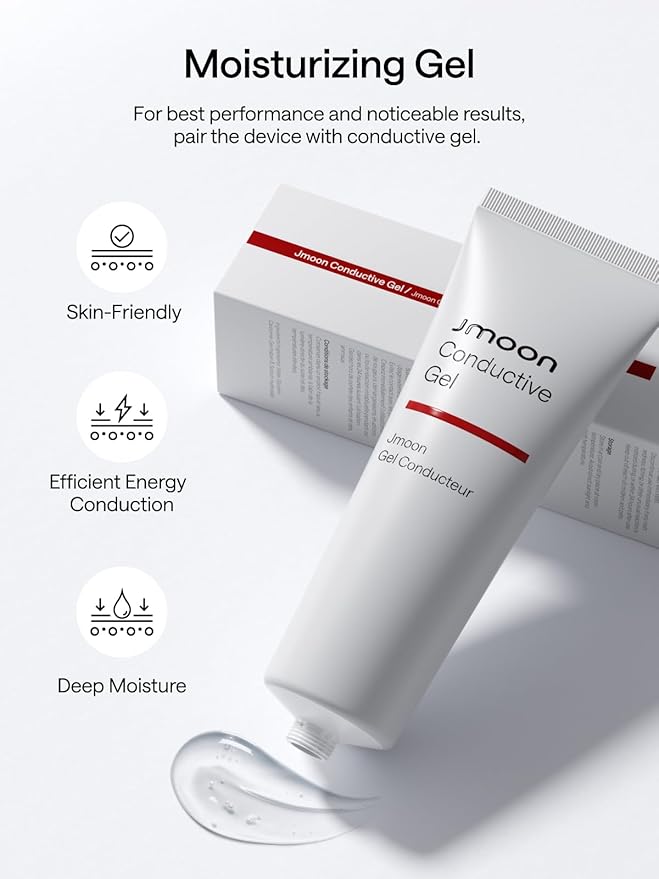 JMOON by Ulike Microcurrent Facial Device, Red Light Therapy for Face, Medical-Grade Anti-Aging Machine, 4 Modes & 5 Energy Levels for Face Lift, Better for Smile Lines, Eyes, Forehead, (Brush Set)