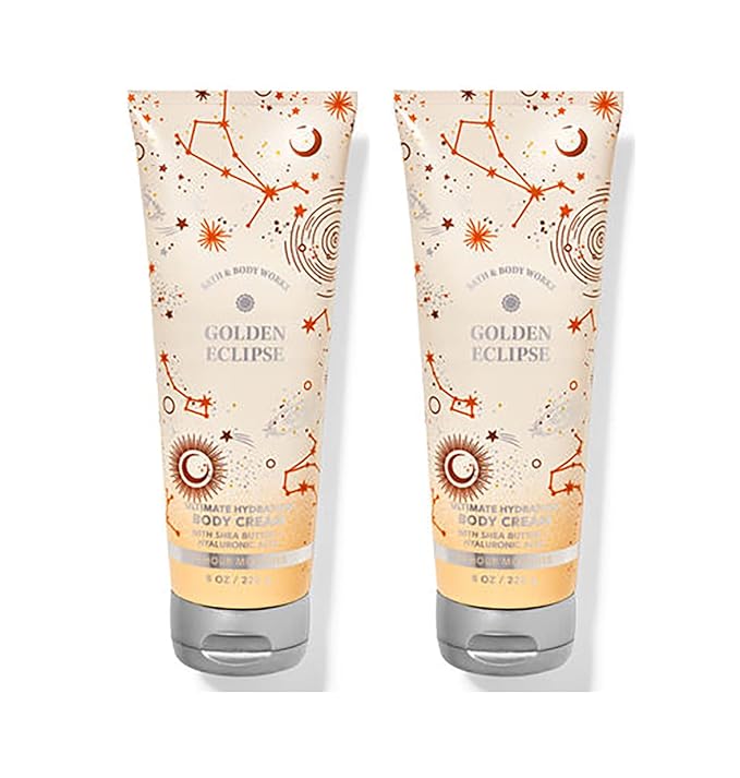 Bath & Body Works Ultimate Hydration Body Cream For Women 8 Fl Oz 2- (Golden Eclipse)