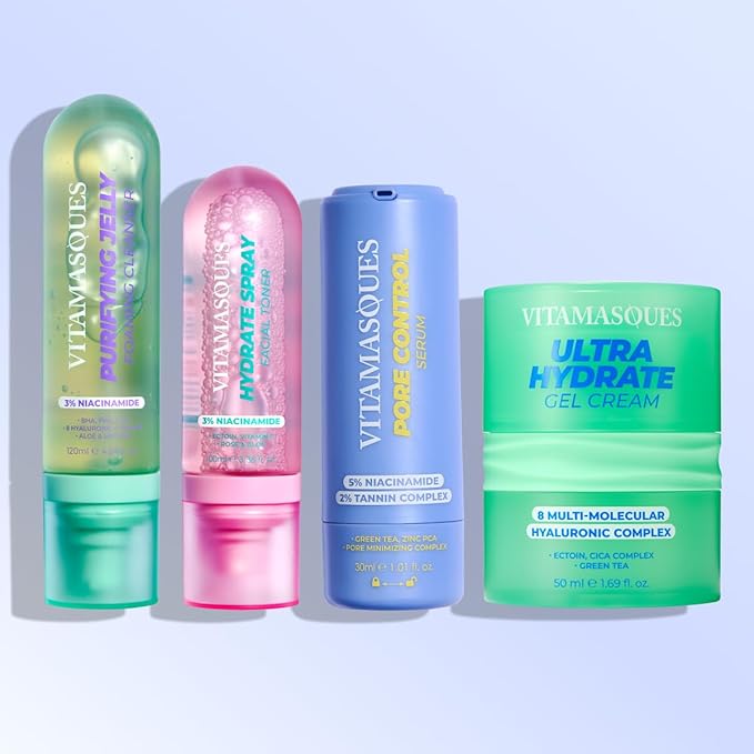 Pore Control Skincare Set - Say goodbye to oily, unbalanced skin and hello to a clear, hydrated, and radiant complexion
