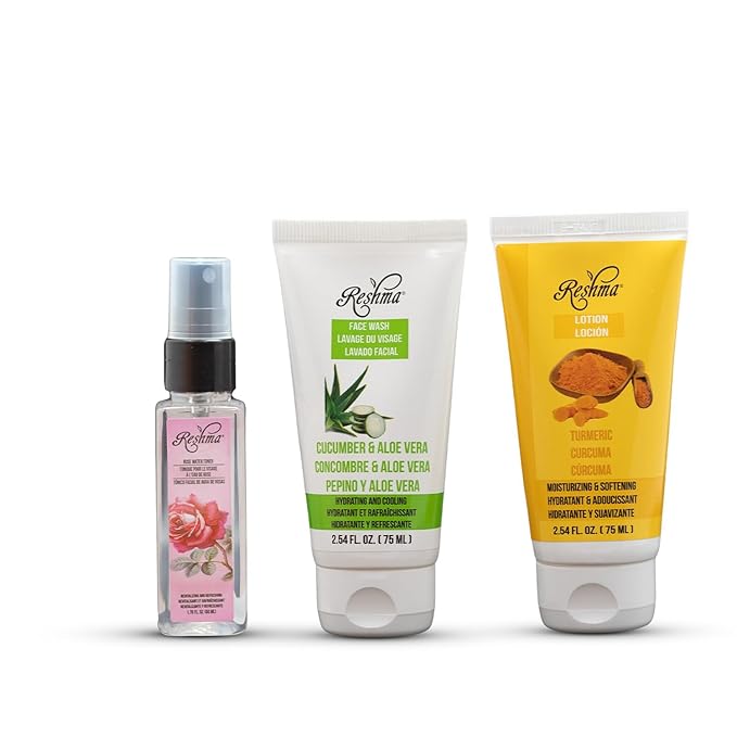 On-The-Go Skincare: Cleanse, Hydrate, Tone | For All Skin Types & Dull Skin | Gentle Face Wash, Lotion, and Facial Toner | TSA Approved | Removes Make Up | For Daily Use - Cruelty Free