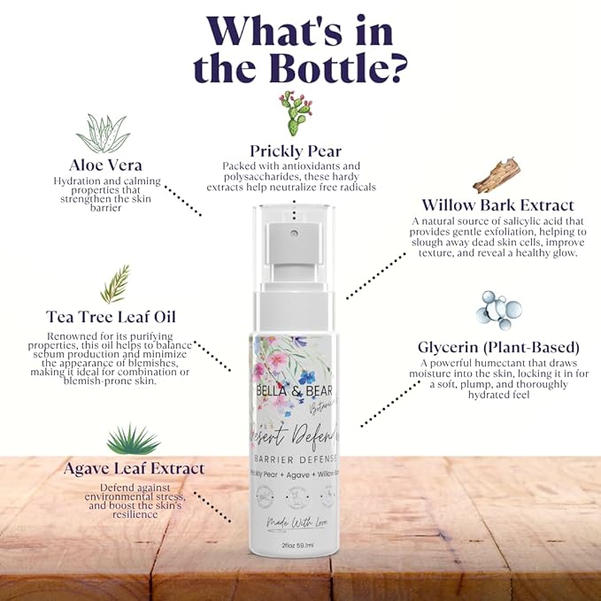 The Sunrise Ritual Skincare Set - AM Routine for Daily Glow, Hydration & Protection - Smoothie Cleanser, Desert Defender Toner, Simply Serene Serum & Hydro Bloom Moisturizer