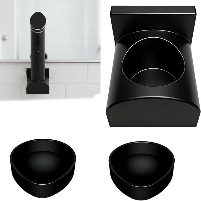 Wall Mount Compatible with Medicube Age-R Booster Pro, Convenient Bathroom Holder, Easy Access Design, Space-Saving Solution for Skincare Essentials (black)