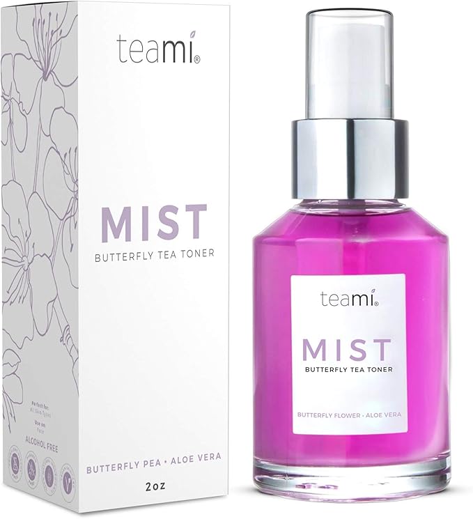 Teami Face Mist Spray Toner - Hydrating Alcohol Free Makeup Setting Spray - Perfect for Women with Dry, Sensitive, or Oily Skin - with Pore Minimizing Organic Witch Hazel and Hydrating Aloe Vera