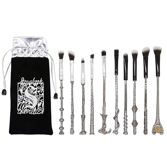 10 PCS Harry Gifts Makeup Brushes Wand Brushes Set for Foundation Blending Blush Concealer Eyebrow Face Powder Potter