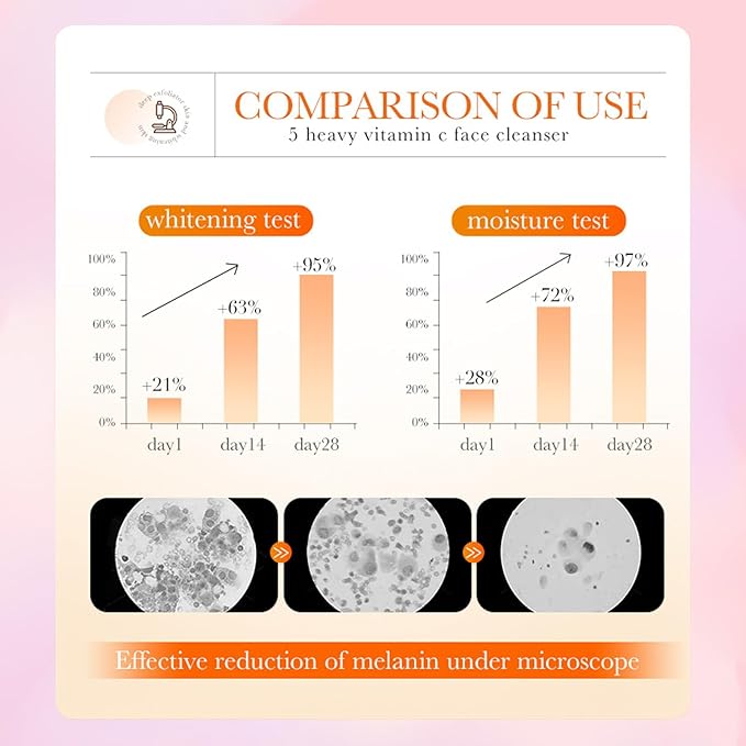 5X Vitamin C Face Cleanser 100g with Niacinamide & Hyaluronic Acid - Gentle Pore Refining Daily Wash for Oily, Dull Skin | Oil Balancing, Radiant Hydrated Complexion, Gift for Women