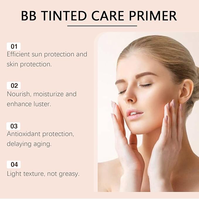 BB Moisturizer Spf 30 - Brightens, Hydrates & Smooths Your Skin, BB Blur Tinted Moisturizer Spf 30, BB Tinted Care Primer with Brush, Full Coverage Concealer Liquid Makeup (Natural)