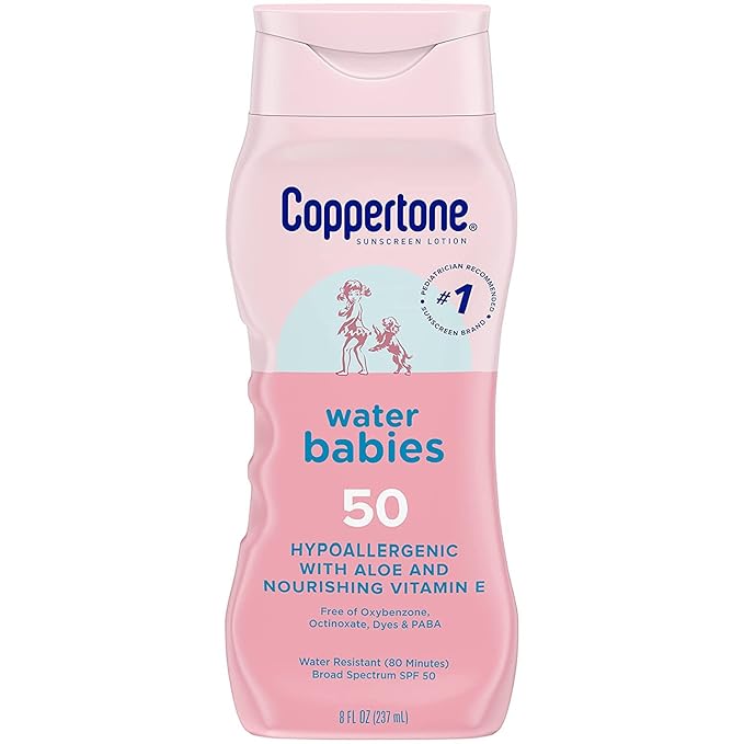 Coppertone Water Babies Non-Irritating Lotion with SPF 50 (Pack of 4)