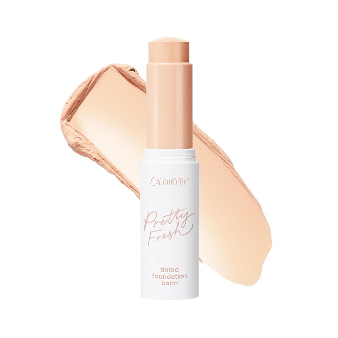 ColourPop Pretty Fresh Tinted Foundation Stick - Balm to Cream Foundation with Light to Medium Coverage - Infused with Hydrating Hyaluronic Acid, Peptides & Niacinamide - Fair 1 (0.29 oz)