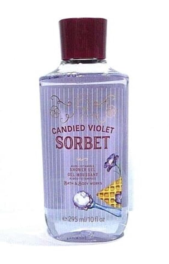 Bath & Body Works, Signature Collection Candied Violet Sorbet Shower Gel, 10 Ounce (Candied Violet Sorbet)