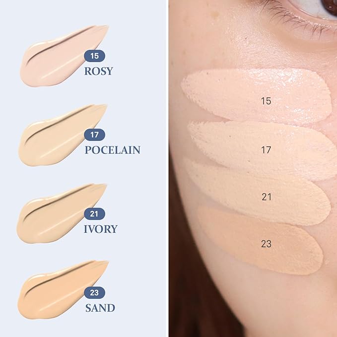 HINCE Second Skin Mesh Matte Cushion - 12g, Natural Coverage, Semi Matte Finish, Flawless Coverage, 24hr Long Lasting, Korean Cushion Foundation, Sand