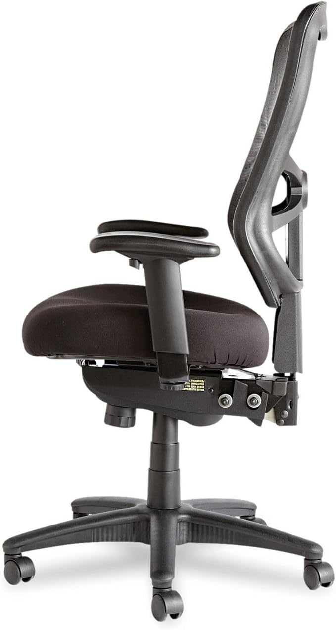 Alera Elusion Series Mesh High-Back Multifunction Chair, Black
