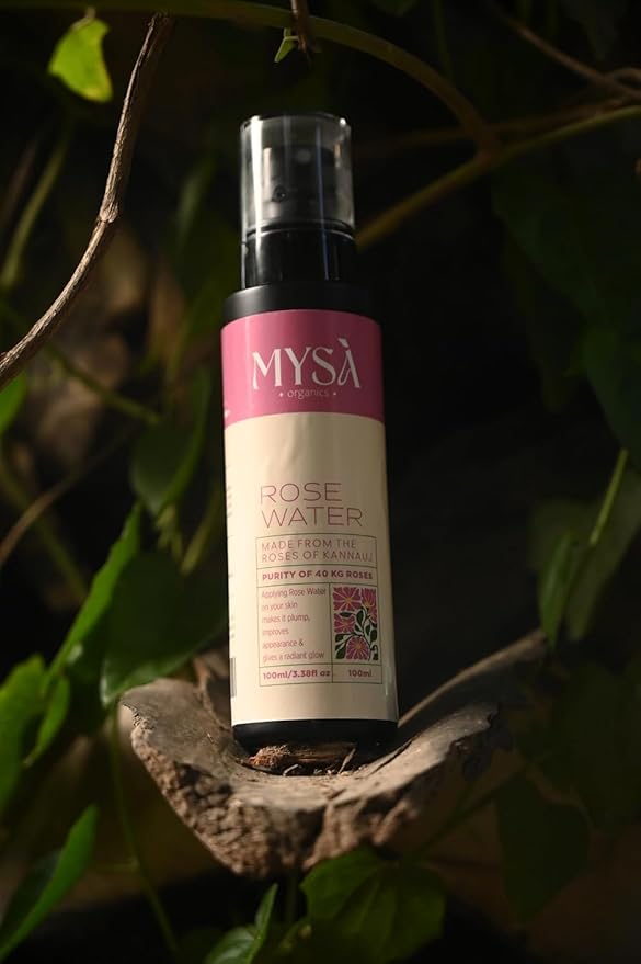 Pure Rosewater | for Skin Toning, Makeup Remover, Hydration, Face Toner, and Refreshing Mist | Gulab Jal | 100% Natural, Organic | Zero Artificial Fragrance & Alcohol | Rose Flower Distillate