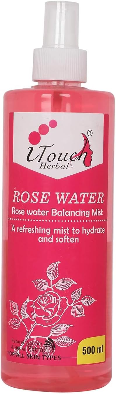 PRZX Rose Water 500ml | Refreshing & Hydrating Facial & Body Mist | Suitable for All Skin Types | Natural & Pure