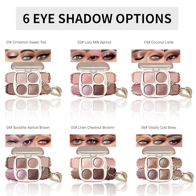 Warm Peach Nude Eyeshadow Palette – Matte & Shimmer High Pigment Blendable Long-Lasting Everyday Eye, Champagne Glow & Warm Neutral Contour Makeup Palette, Perfect for Blue, Green & Brown Eyes