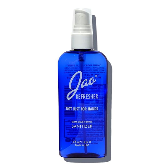 Jao Brand Refresher | Multipurpose Travel Hand Sanitizer, Face Moisturizer, Toner For Face, & Aftershave | Skin Care Travel Essentials | Plant-based | No Parabens, No Sulphates | 4 oz