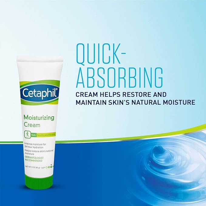 Cetaphil Moisturizing Cream, 3 oz (Pack of 3)