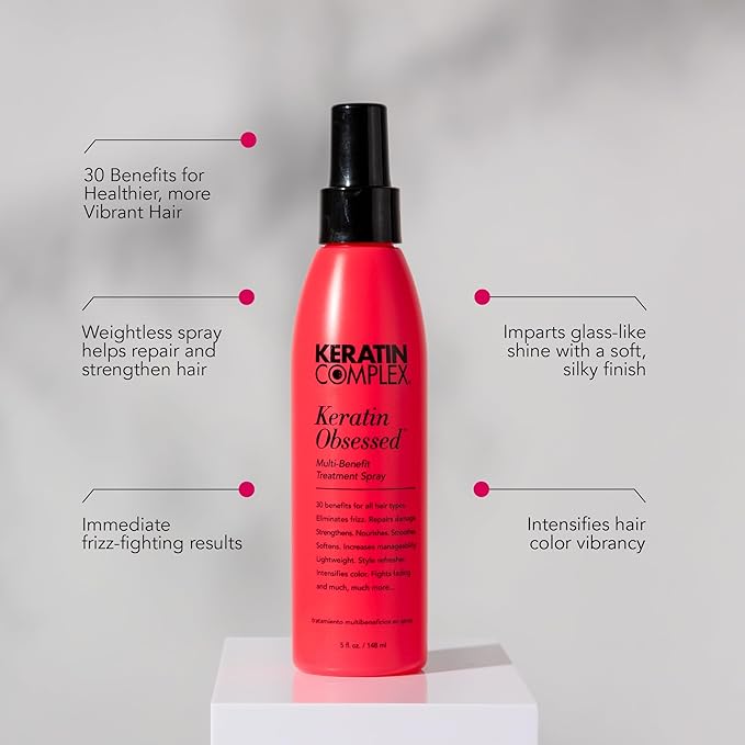Keratin Complex - Keratin Obsessed Multi-Benefit Treatment Spray - 5 fl oz,(Pack of 2)