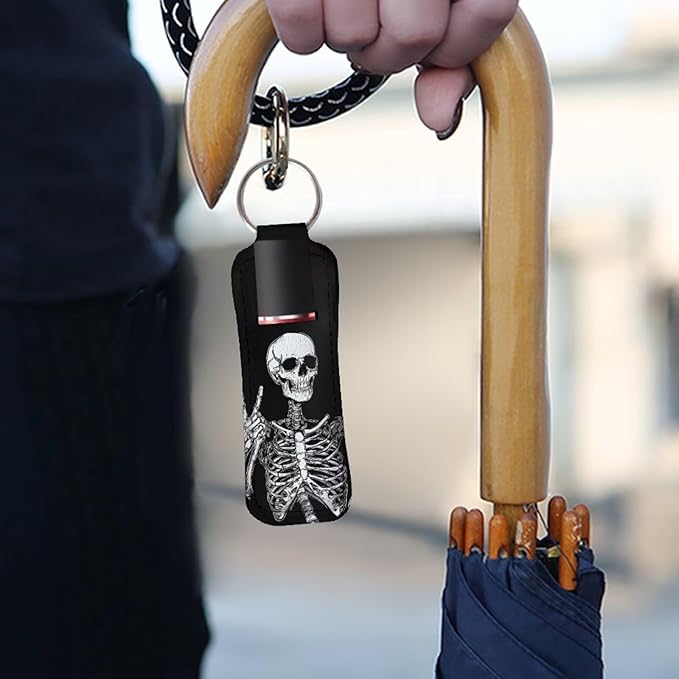 Pensura Chapstick Holder Keychain Fashion 5 Pcs Car Keychain Holder Portable Chapstick Holder Keep from Scratched and Dust