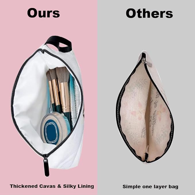 Personalized Brown Checkered Makeup Bag set with Mirror for Women, Checkered Travel Cosmetic bag kit with10 pieces pink brush set，Brown Plaid Gifts for Girls Mom Femal Friends