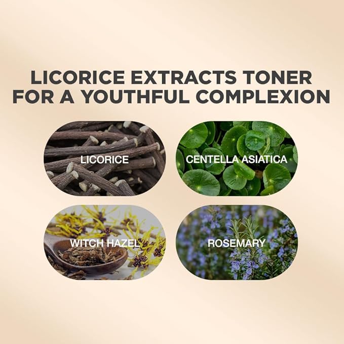 Licorice Toner | Advanced Licorice Toner Essence | pH Balancing Licorice Toner Essence | Licorice Toner with High Concentrate of Licorice and Natural Ingredients | Korean Licorice Toner Essence