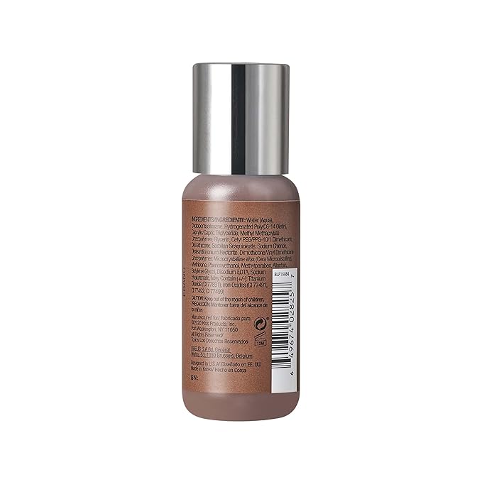 Ruby Kisses Liquid Foundation No More Blemish Oil-Free Foundation Korean Makeup 1.18 Fl Oz (Ebony)