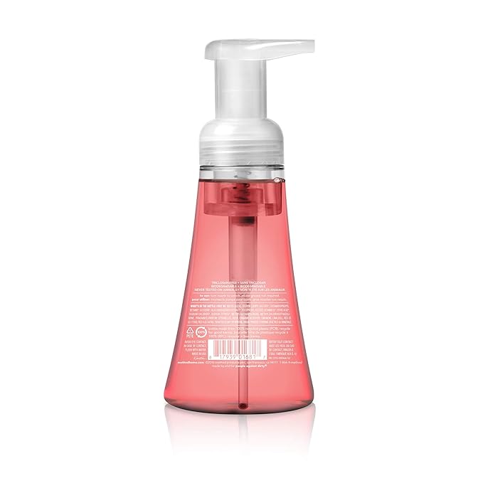 Method Foaming Hand Soap,Pink Grapefruit,10 Fl Oz,Biodegradable Formula,(Pack of 6)