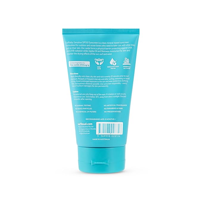 Australian Surfmud SurfBaby Sensitive Sunscreen SPF 30-125G