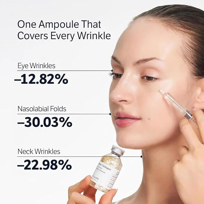 Fuente Silk Peptide Intensive Lifting Ampoule | Moisturizes, Firms and Lifts, Korean Anti-Aging Facial Essence, Smooths Wrinkles, Improves Elasticity | Christmas Gift for Women
