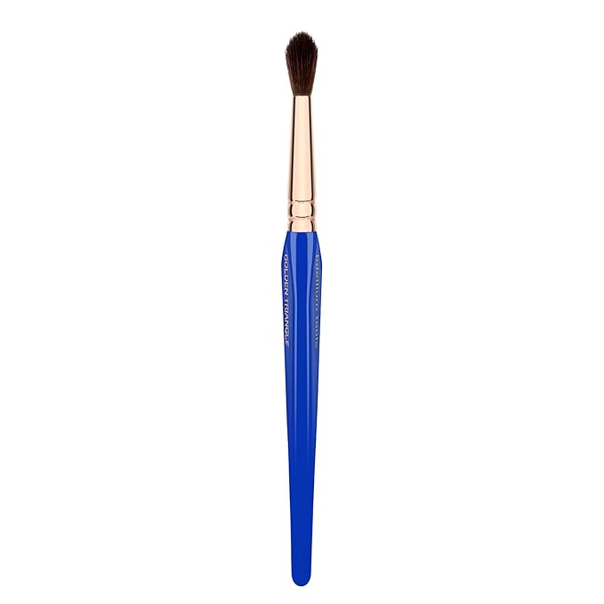 Bdellium Tools Professional Makeup Brush - Golden Triangle Series 785 Tapered Blending - With All Vegan and Soft Synthetic Fibers, For Applying Shadow (Blue, 1pc)