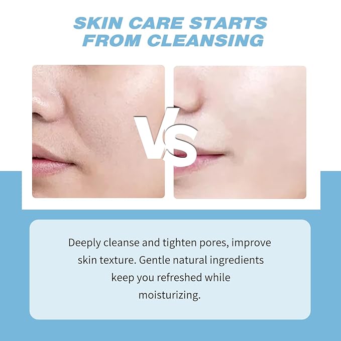Hydrating Hyaluronic Acid Facial Cleanser for Women - Gentle Oil Cleanser for Face, Korean Skincare Formula, Deep Pore Cleansing, Moisturizing & Refreshing, 120g/4.23oz