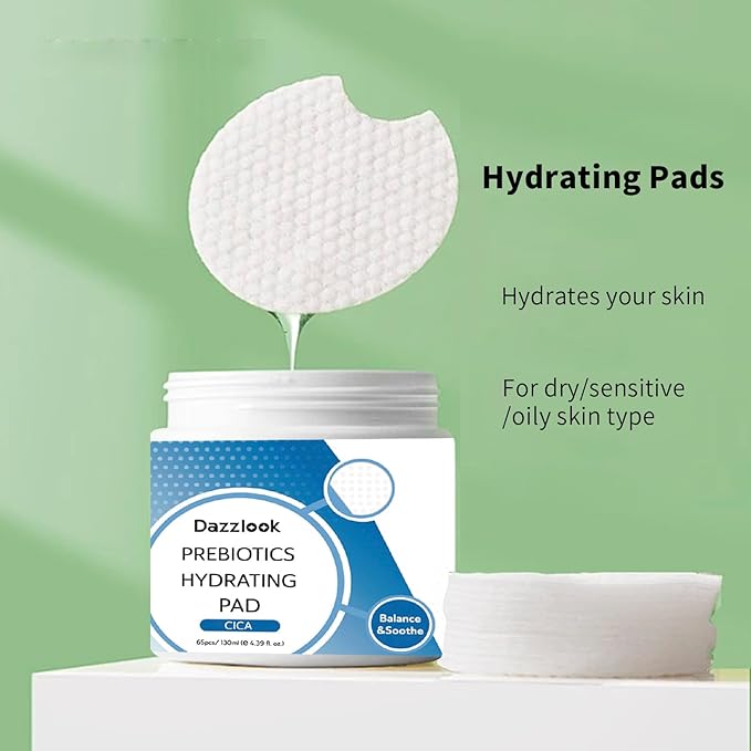 Moisturizing Toner Pads for Face, Moisturizing, Nourishing, Blemish Care, 65 Sheets 130ml